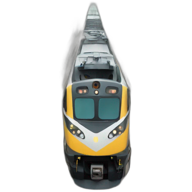 Train in a track emoji