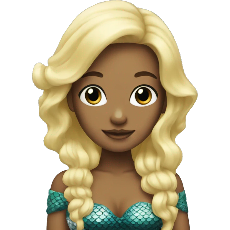 Blonde mermaid  emoji