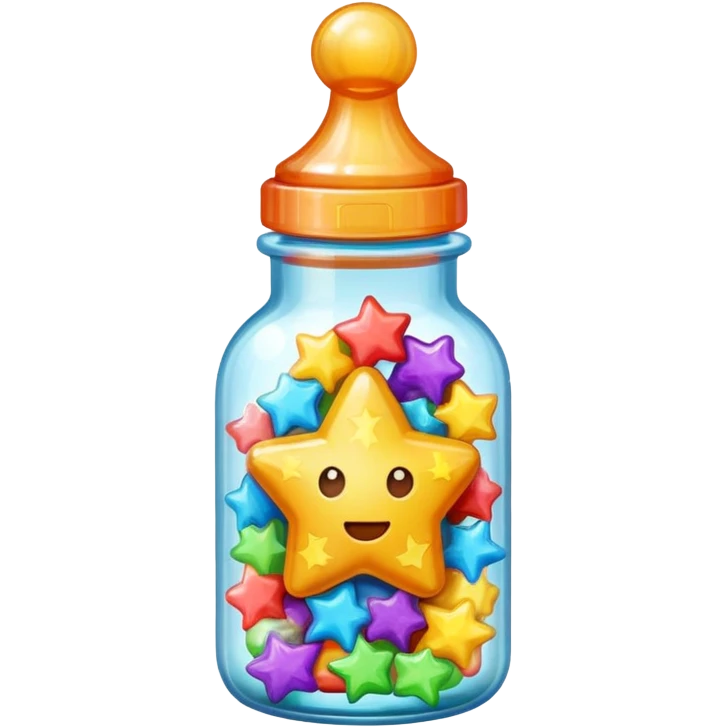 Konpeito Star Candy Bottle emoji