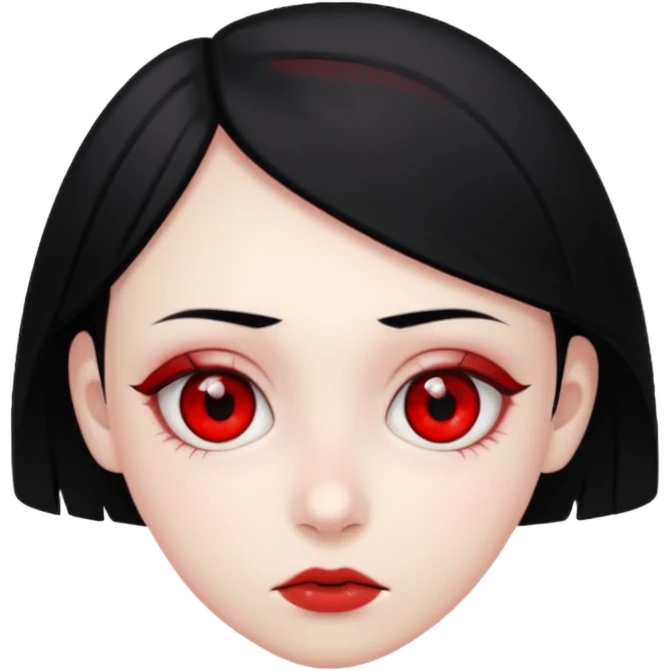 Crea un emoji kn la vibra de un drogado haz la wuea k te pido ph wn oe la cara normal noma blanca kn los ojos rojos y k estén hachicados igual k los chinos k sea joven y kn el pelo negro mira k las pupilas sean negras pero k tenga los glóbulos rojos  emoji