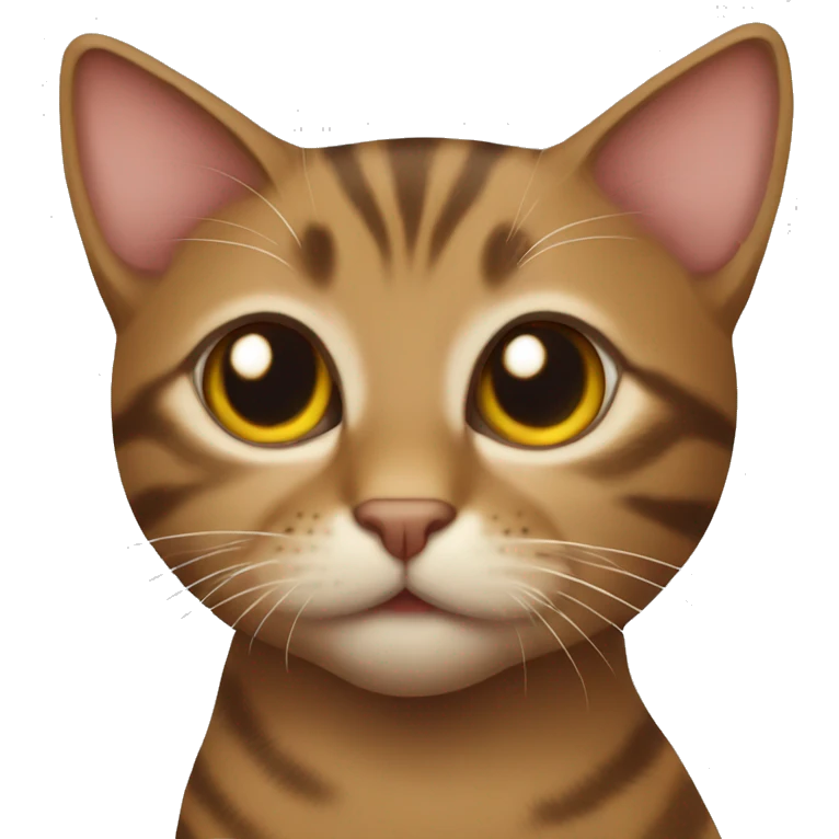 Tabby cat brown emoji