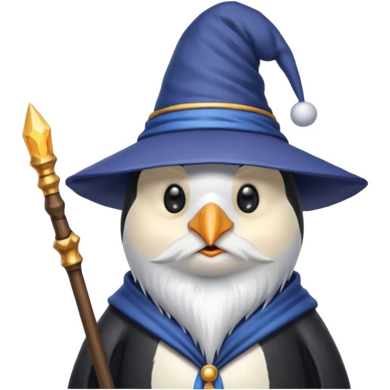Penguin Wizard emoji
