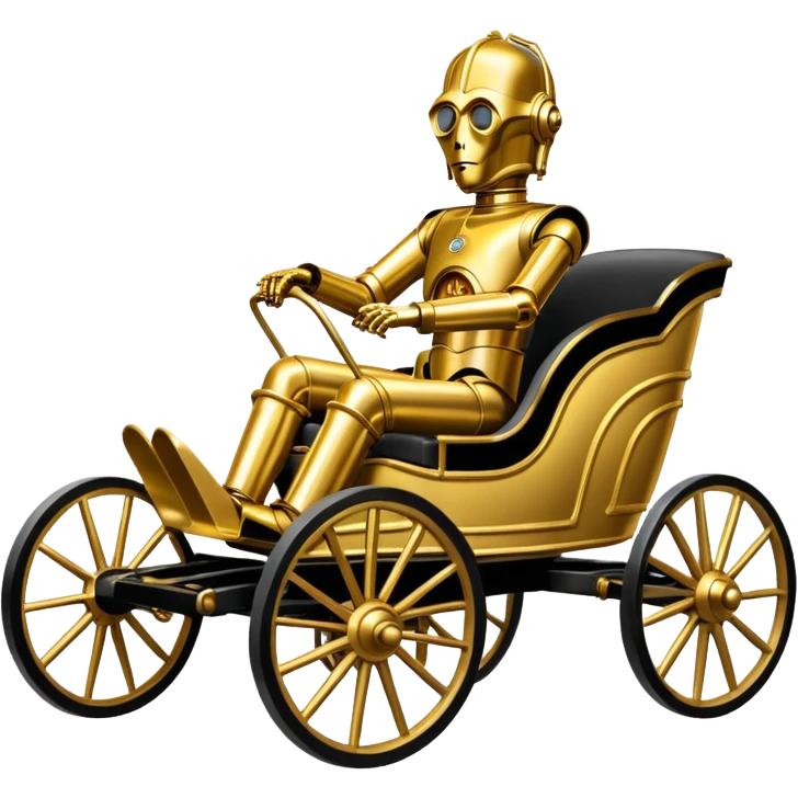 C-3PO in 1865 buggy  emoji