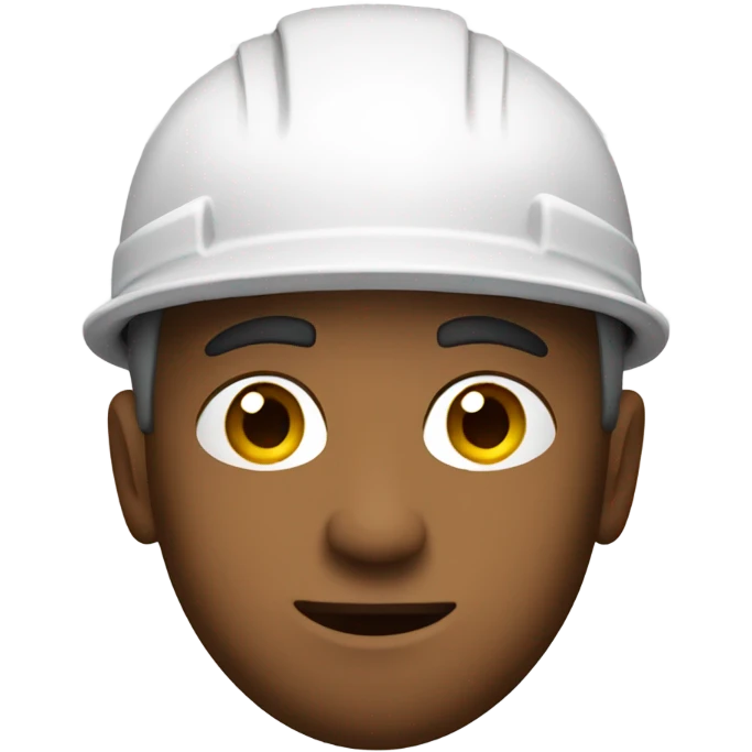 A construction worker wearing a cap. emoji