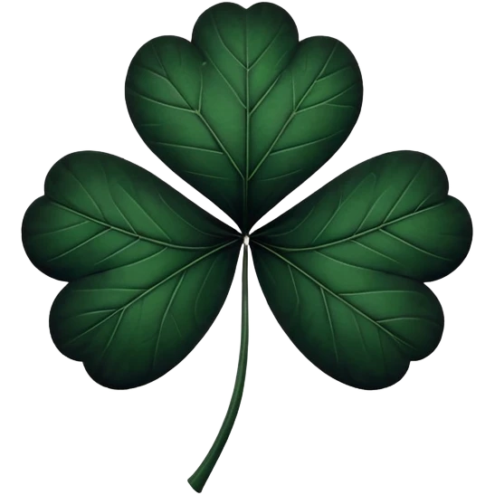 5 leaf black clover emoji