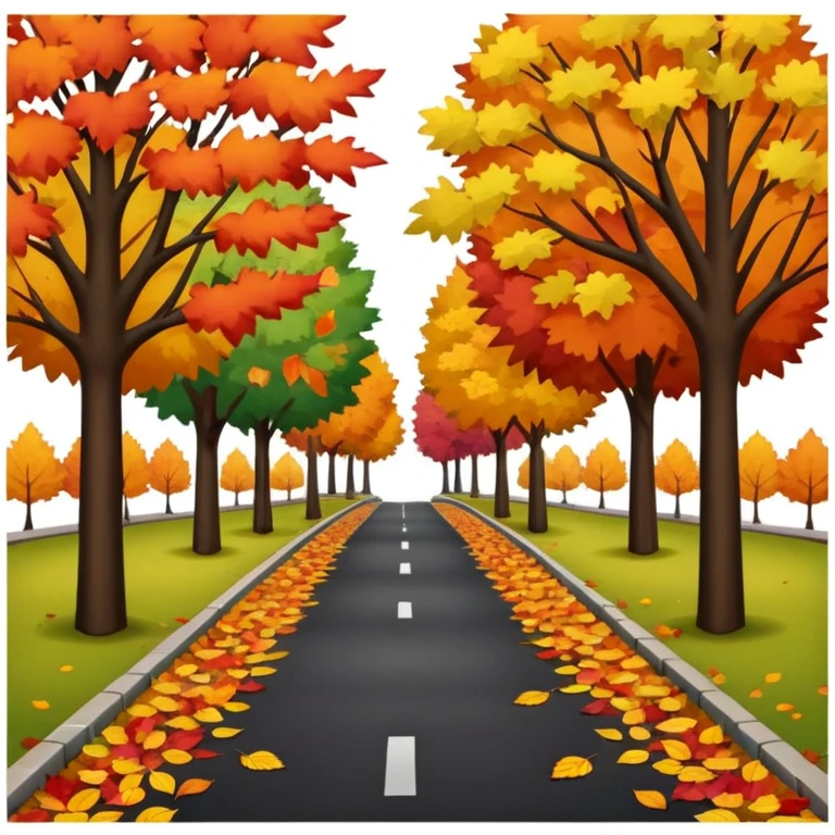 park in autumn emoji