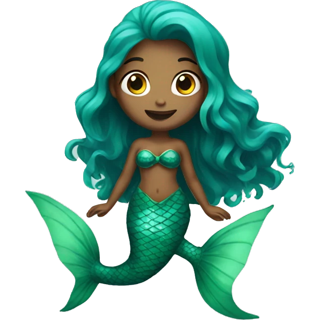 green mermaid  emoji