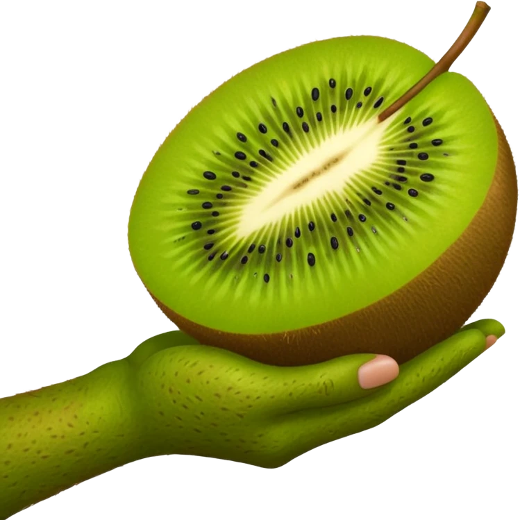 Kiwi skin hand emoji