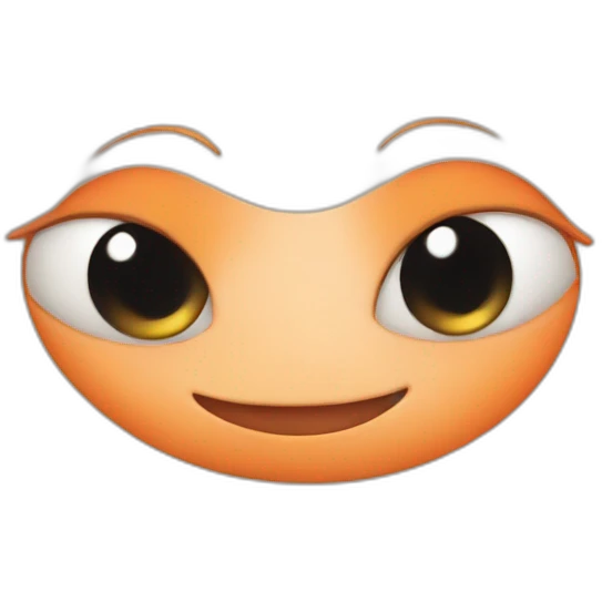 cute orange emoji
