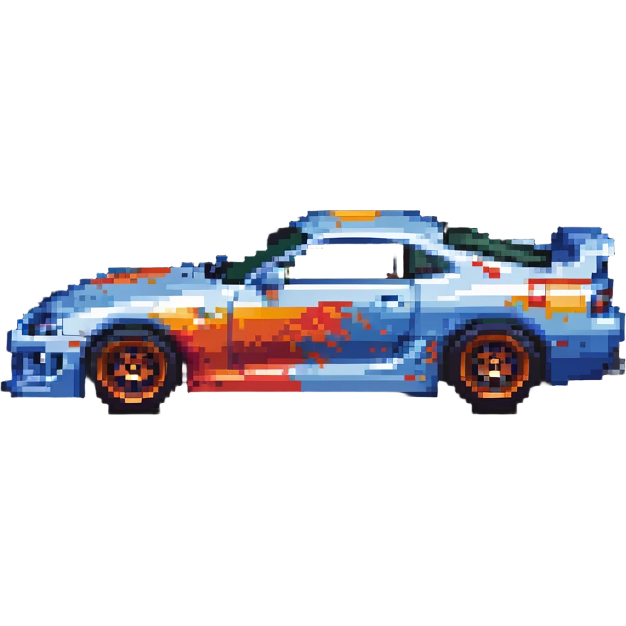 Hot Wheels Toyota Supra side view emoji