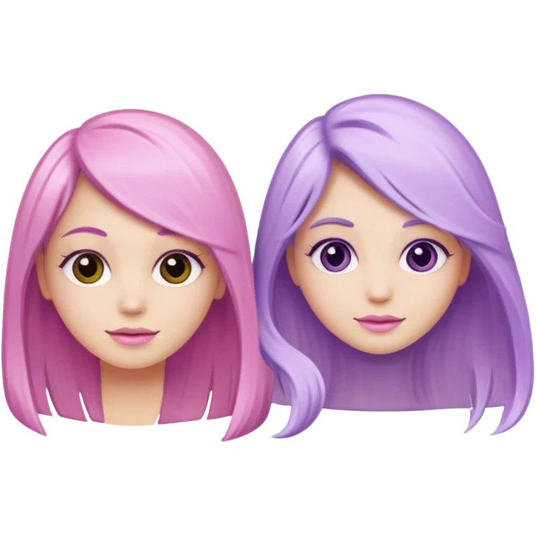 two tubes of pastel hair dye, one pink and one lilac emoji
