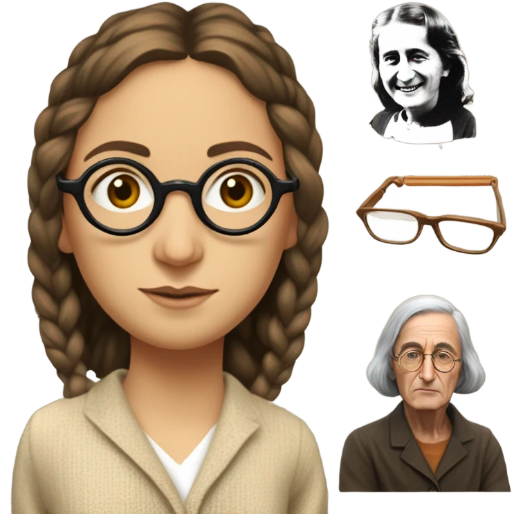 John Lennon and Anne Frank emoji