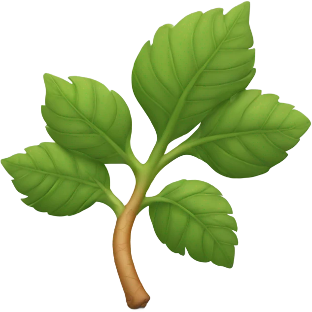 one ginger root without leaf emoji