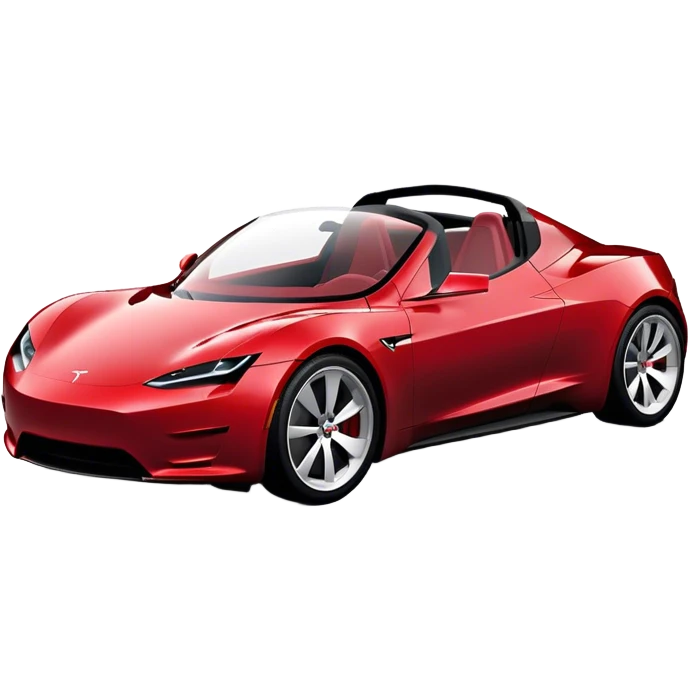 Tesla Roadster - Tesla (Model Year: 2020) (Iconic colour: Dark Red) emoji