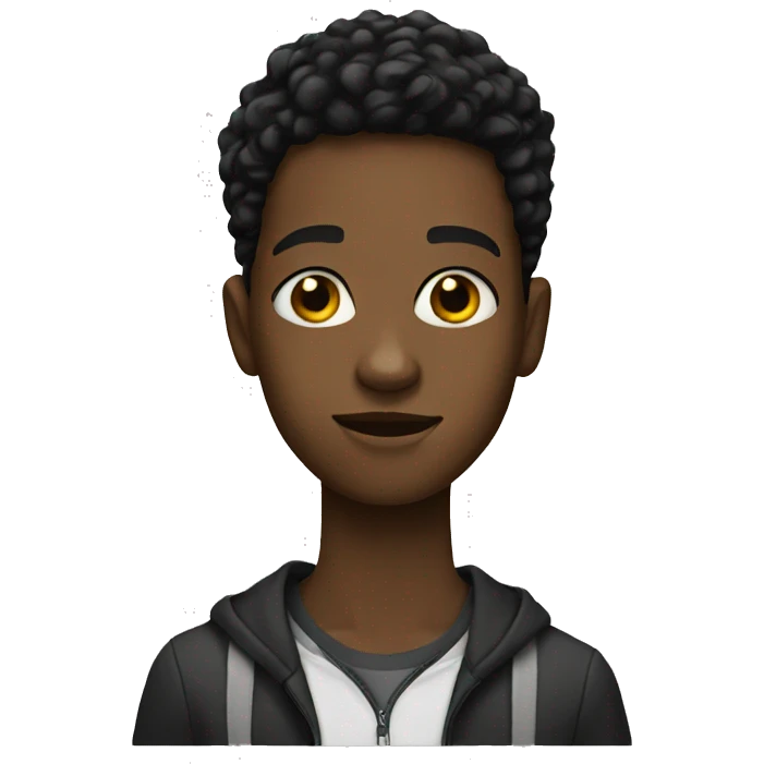 Black teenager emoji