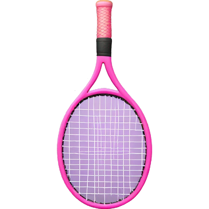 pink tennis racket emoji