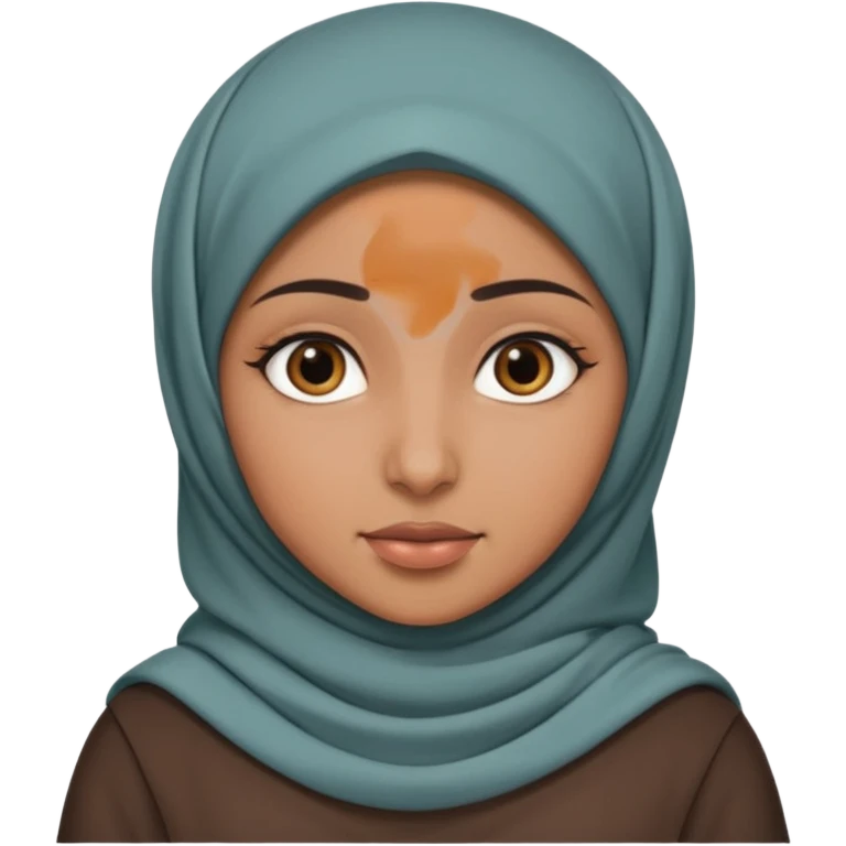 arab GIRL with hijab half body emoji