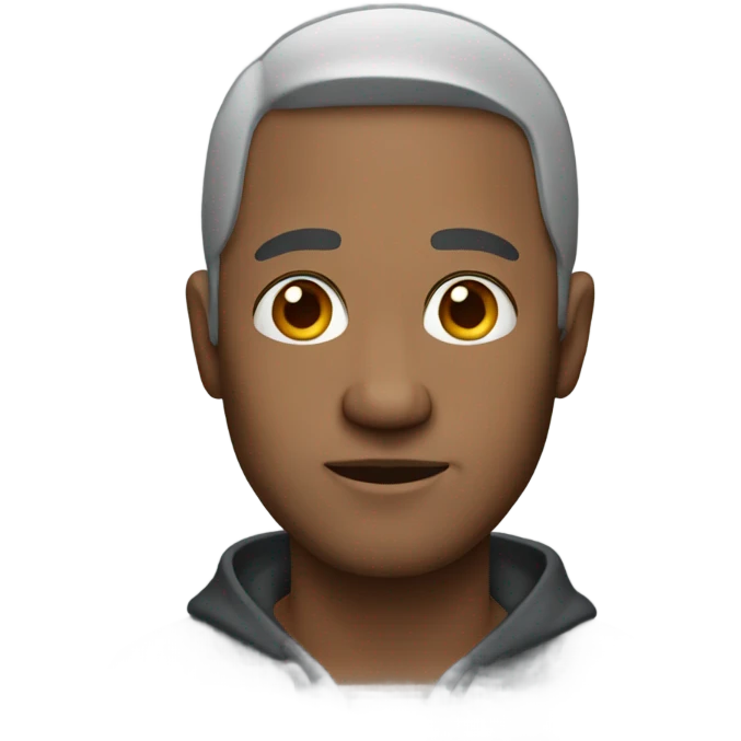40 year old man wearing a hoodie emoji