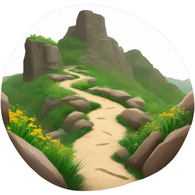 hiking trail emoji