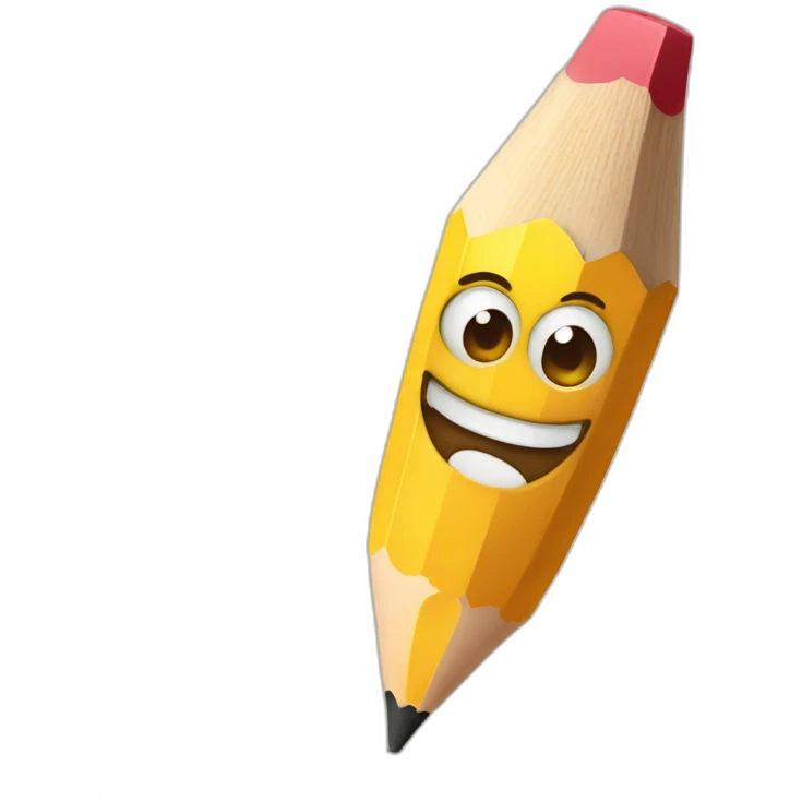 happy pencil emoji