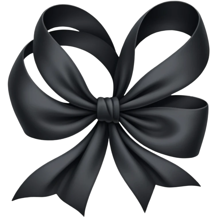 🎗️ this ribbon just one turn for honouring dead people but black emoji