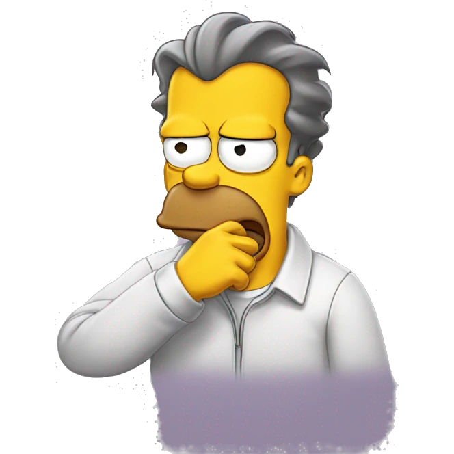 stressed simpson emoji