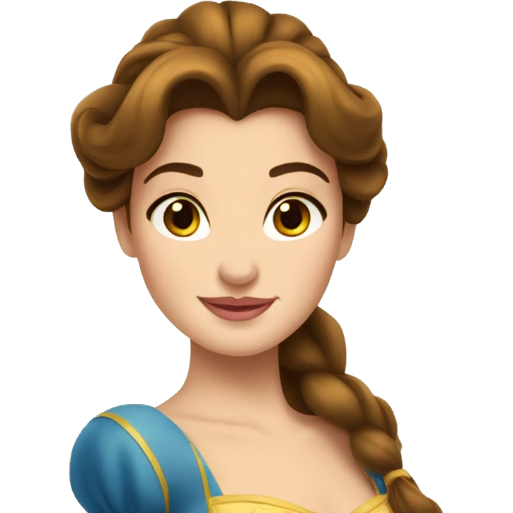 Disney princess Belle emoji