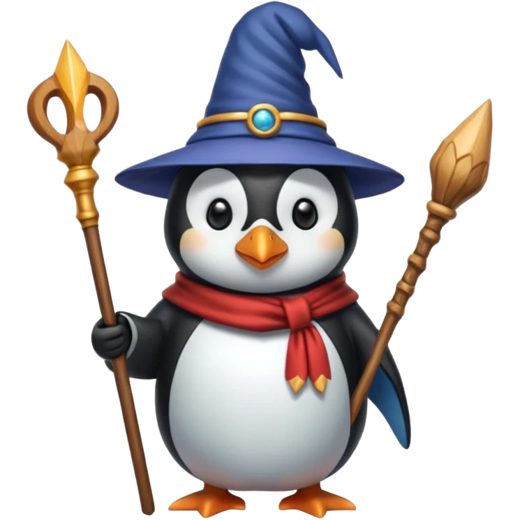 Penguin Wizard emoji