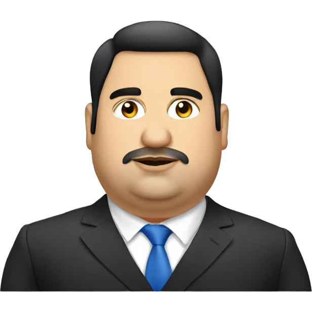 artash asatryan armenian singer , fat , wearing suit, face only  emoji