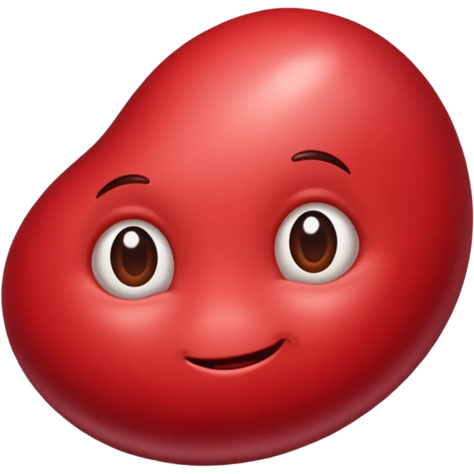 red bean emoji