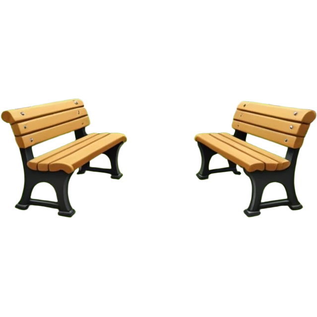 park with benches emoji