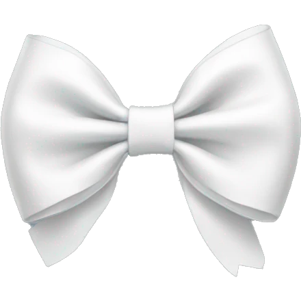 White bow emoji