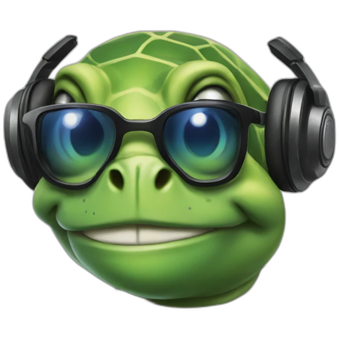 dj turtle emoji