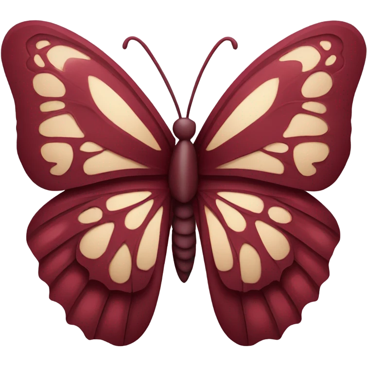 burgundy butterfly emoji