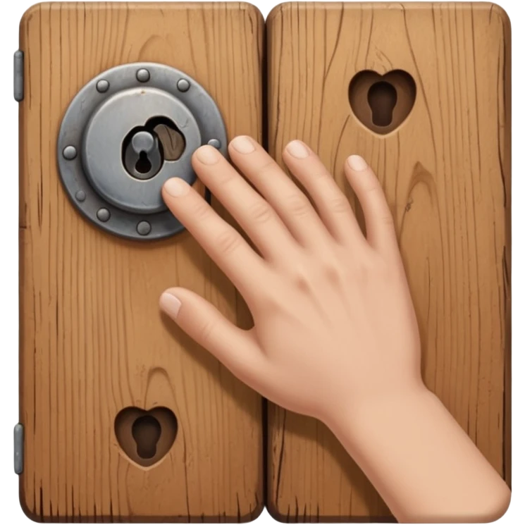 hand knock the door emoji