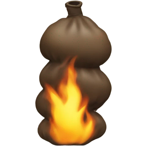 Dung letting out gas emoji