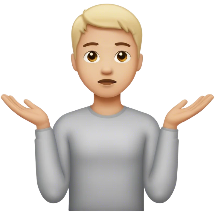 Shrugging shoulders  emoji