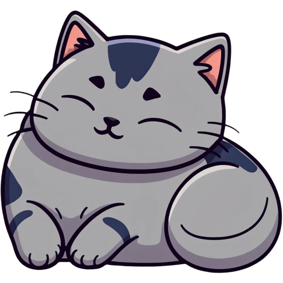 Katze am schlafen  emoji