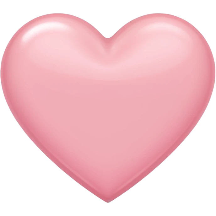 A cute light pink heart emoji