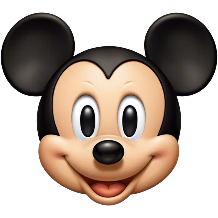 Mickey Mouse squinting his eyes emoji