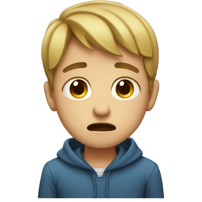 Boy crying emoji