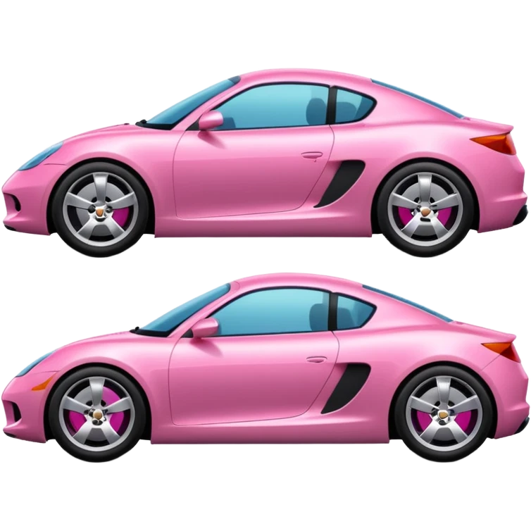 pink modern car emoji