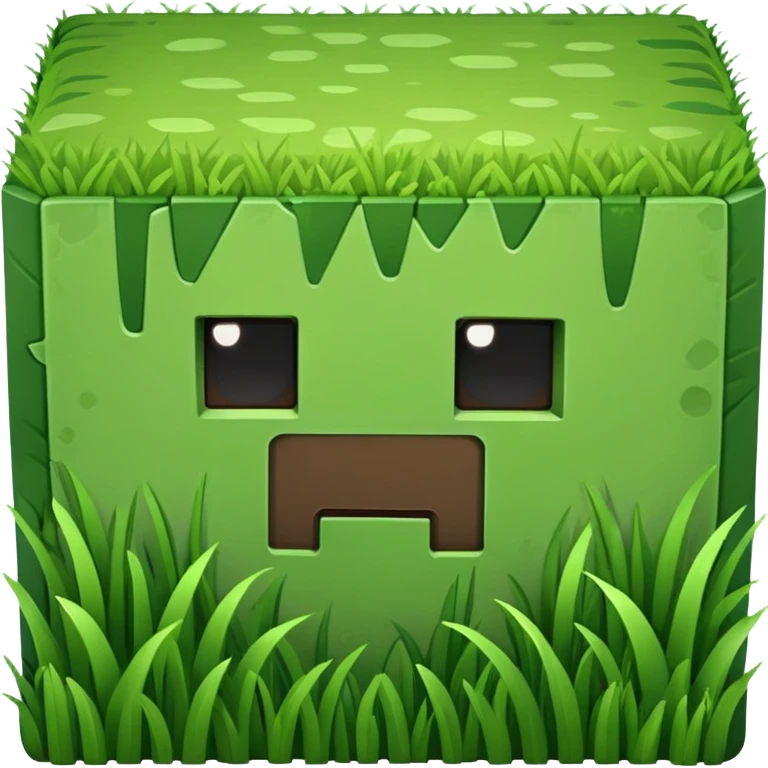 Minecraft grass block emoji
