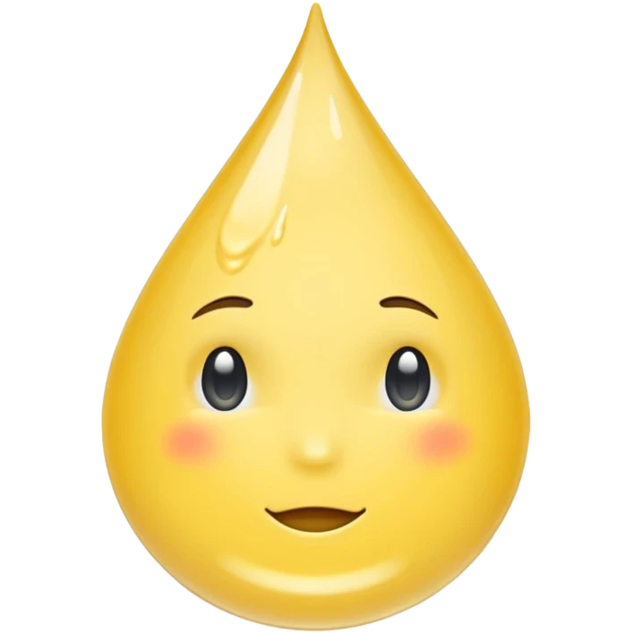 Yellow Drop of Water emoji