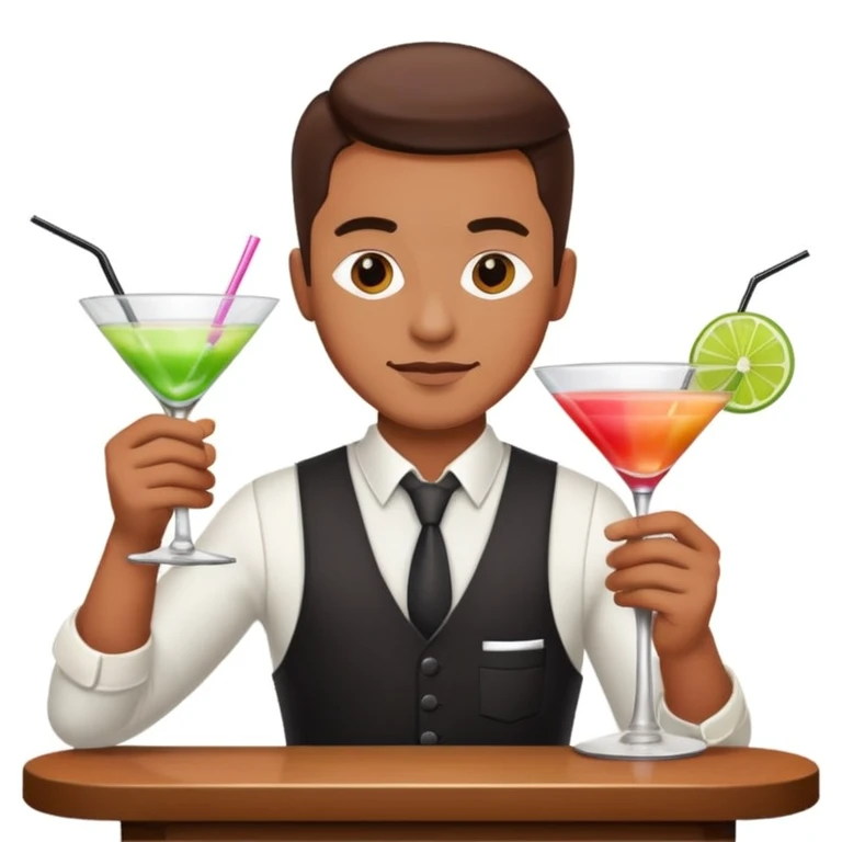 bartender mixing drinks emoji