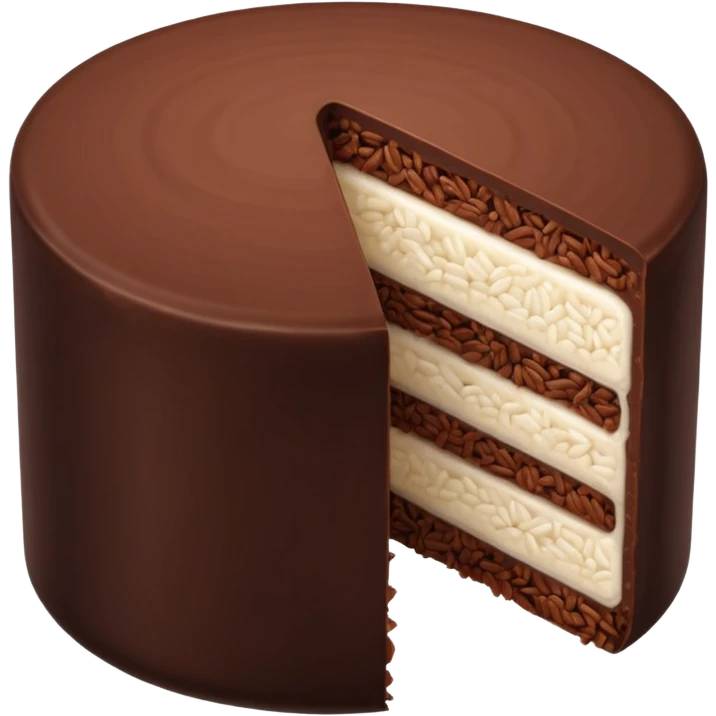 Thin Chocolate Rice Cake emoji
