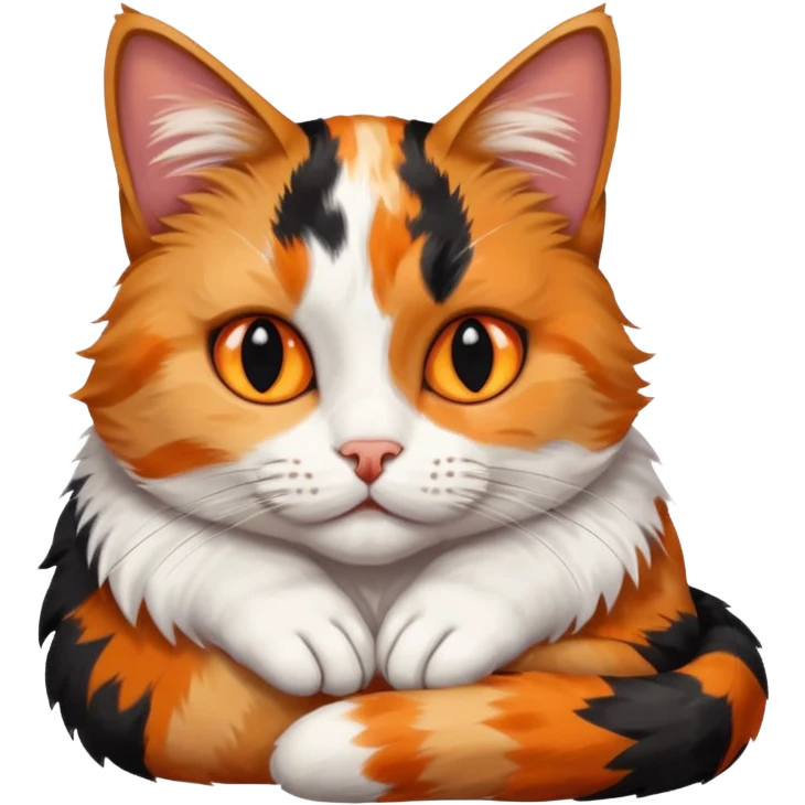 Cat rest chin on hand emoji