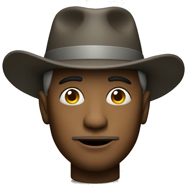 A man with a hat and a cigarette  emoji