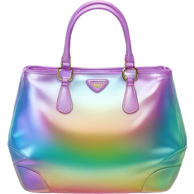 Iridescent prada bag emoji