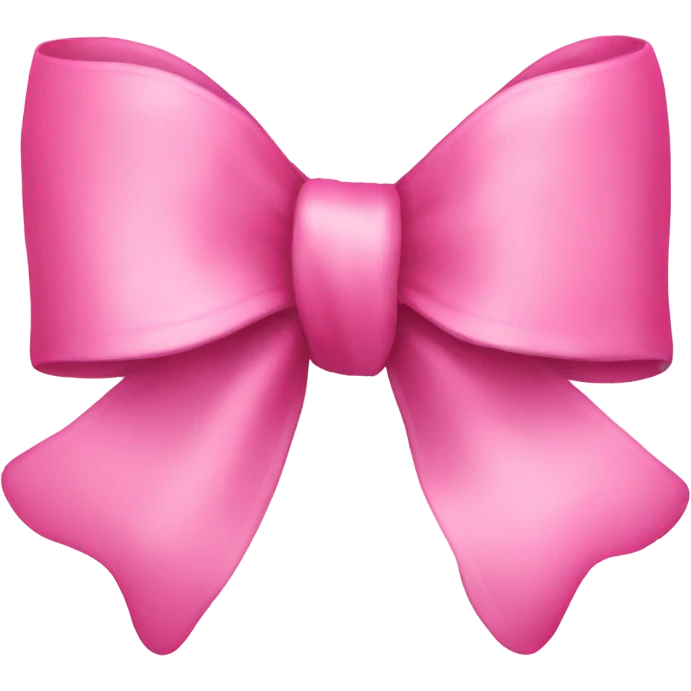 Cute pink bow emoji